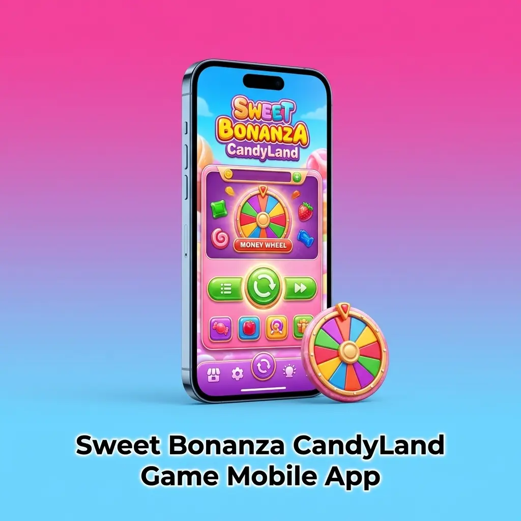 Sweet Bonanza CandyLand mobile app on a smartphone